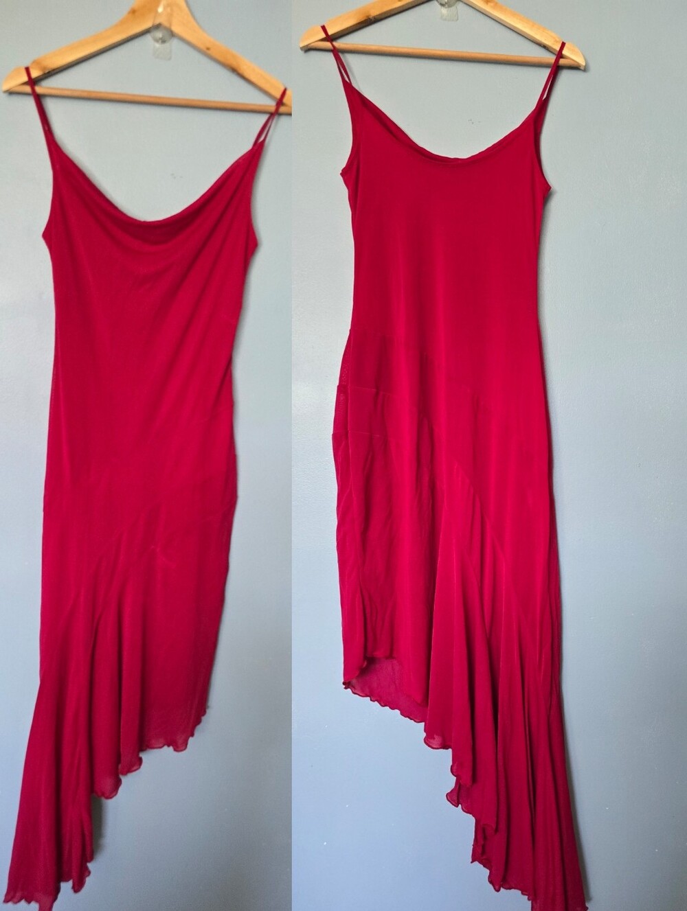 Morgan De Toi Whimsigoth Y2K Red Pink Women's Dress T-1 US Small?